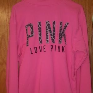 Victoria Secret Pink half zip size small boyfriend